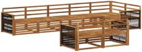 vidaXL Acacia Hout Bank Loungeset 8-zits Naturel