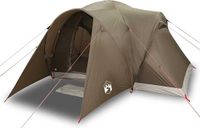 vidaXL Koepeltent 6-persoons waterdicht bruin