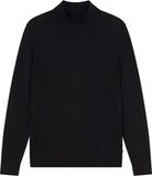 OLYMP Casual modern fit trui katoen met lyocell - turtleneck - zwart