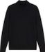 OLYMP Casual modern fit trui katoen met lyocell - turtleneck - zwart