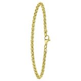 Lucardi Dames Mila armband - Staal - Goudkleurig - 20 cm