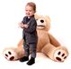 Ours en peluche géant avec housse lavable - Ours en peluche XXL - 100 cm - Polyester peluche