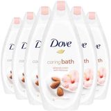Dove Badcrème Amandelmelk & Hibiscus - 6 x 450 ml