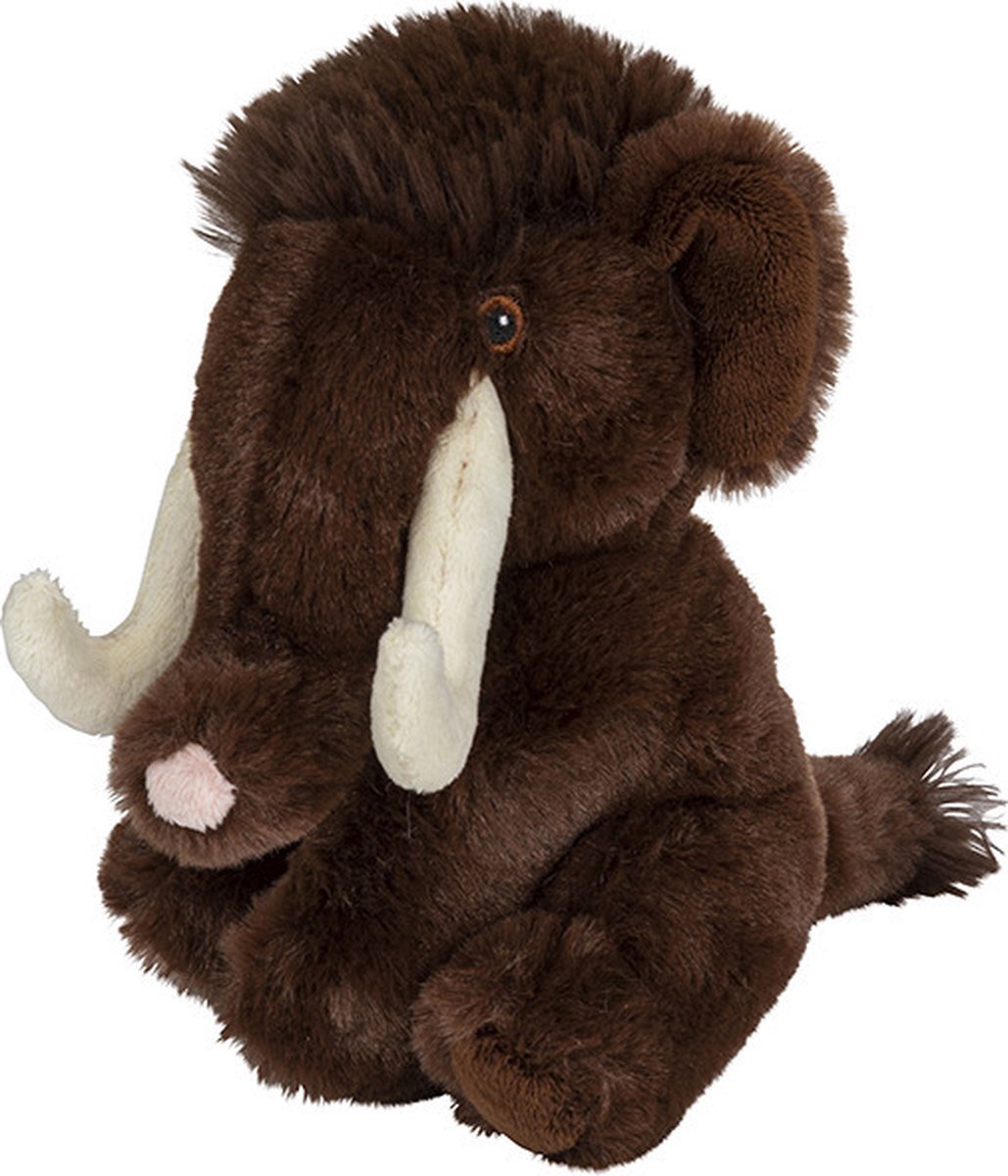 Nature Planet Pluche knuffel mammoet van 16 cm - Speelgoed knuffeldieren