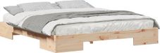 vidaXL Cadre de lit Bois Naturel 180 x 200 cm