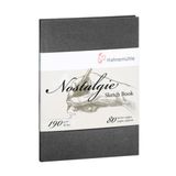 Hahnemühle Nostalgie Sketch Book A5 verticaal, 190 g/m², 90 pond: 80 vellen.