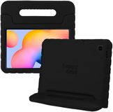 HappyCase Kinder Tablethoes Geschikt voor Samsung Galaxy Tab S6 Lite | Kindvriendelijke Hoes | Beschemhoes | Kinderhoes | met Handvat en Standaard | Zwart