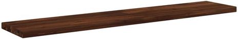 vidaXL Tafelblad Rechthoekig 160 x 30 x 3 cm Donkerbruin Glas