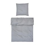 MÖVE Luxe beddengoedset 155 x 220 cm + 80 x 80 cm van 100% katoen, grijs