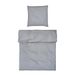 MÖVE Luxe beddengoedset 155 x 220 cm + 80 x 80 cm van 100% katoen, grijs