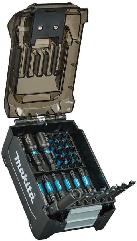 Makita E-22850 Impact Black 31-delige slagschroefbitset in accuvormige houder