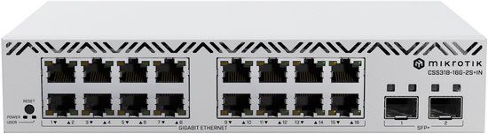 Mikrotik CSS318-16G-2S+IN Managed Gigabit Ethernet Network Switch