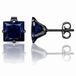 LGT JWLS Lookinggoodtoday LGT JWLS Classic Stud Oorbellen Vierkant - Blauw Zwart-8mm