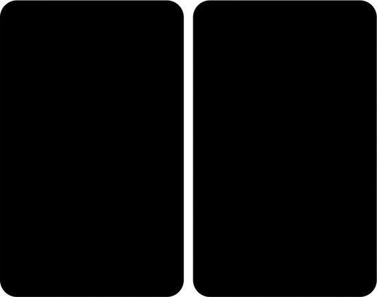 Wenko Afdekplaat Universal Black 30 X 52 Cm Zwart 2 Stuks