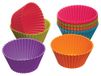 KitchenCraft Colourworks Cupcake Cups, Cupcake vormen, Set van 12 Stuks, 7 centimeter, Silicone - Meerkleurig