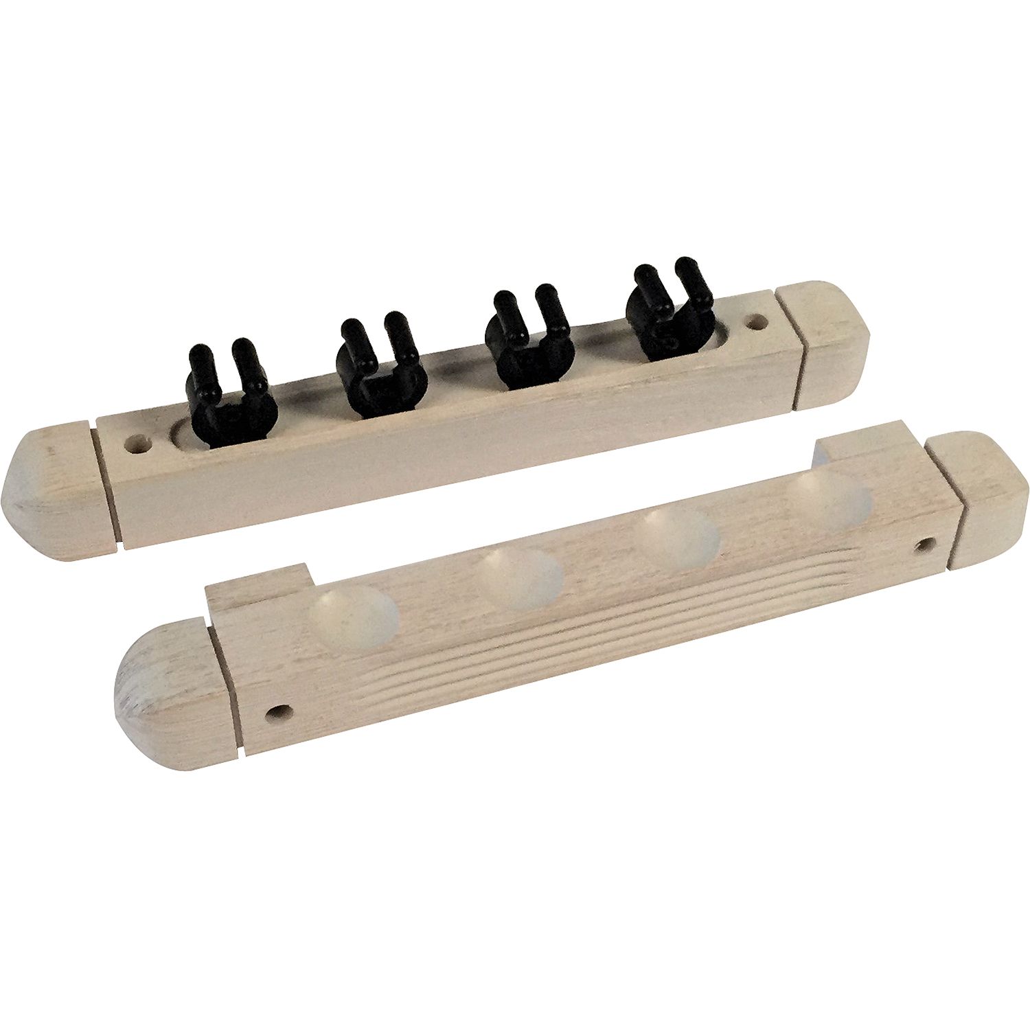 Buffalo Cue Wall Rack for 4 Cues - White