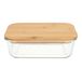 Icecat Plat de conservation, verre et bambou, 730 ml