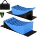 Blocs de roue, 2 pièces, 32 x 15,2 x 11 cm, HDPE, rectangulaire