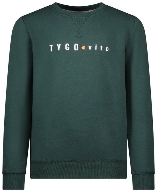 Tygo & Vito winter sweater jongens - groen - Maat 122/128