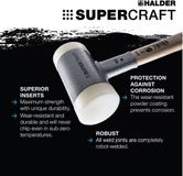 Merkloos / Sans marque Supercraft Terugslagvrije Schoonloophamer met Onbreekbare Stalen Buissteel - Ø 50 Nylon