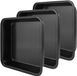 Set de 3 plats à four carrés avec brosse en silicone