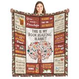 Fiwbnasz Book Lovers Deken Gift