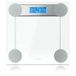 MyBeo - Balance personnelle numérique en verre - Max. 180 kg - Écran LCD bleu