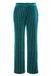 Ulla Popken - Dames - Fluwelen broek Mary wijde pijpen - Aqua turquoise - Maat 52