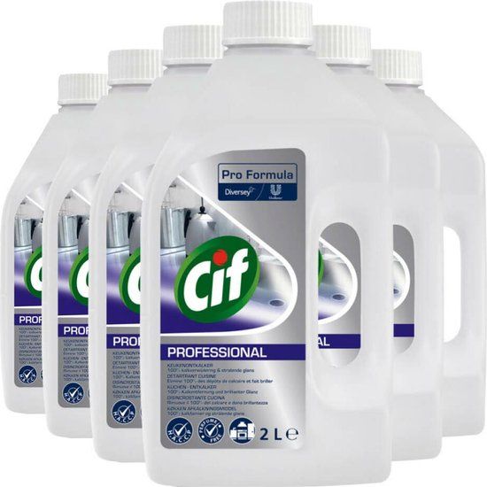 Cif Professional Keukenontkalker Pro Formula - 6 x 2 liter - Voordeelverpakking