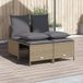 Maison Exclusive - Salon de jardin 4 pièces avec coussins, polyrotin beige