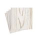 Caspari 10420CG Faux Bois berken papier linnen Cocktail servetten, pak van 15
