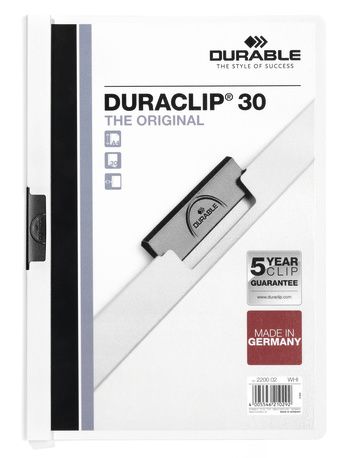 Durable Duraclip 30 - 2200-02 - wit, transparant