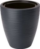FORM-PLASTIC Bloempot - Plantenbak met inzet - vorstbestendig - Antraciet
