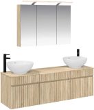 vidaXL Badkamerkastenset 4 st Sonoma Eiken Bewerkt hout
