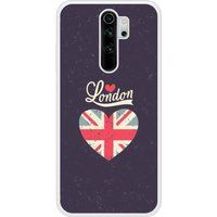 Redmi Bedrukt siliconen hoesje compatibel met Redmi Note 8 Pro I love London