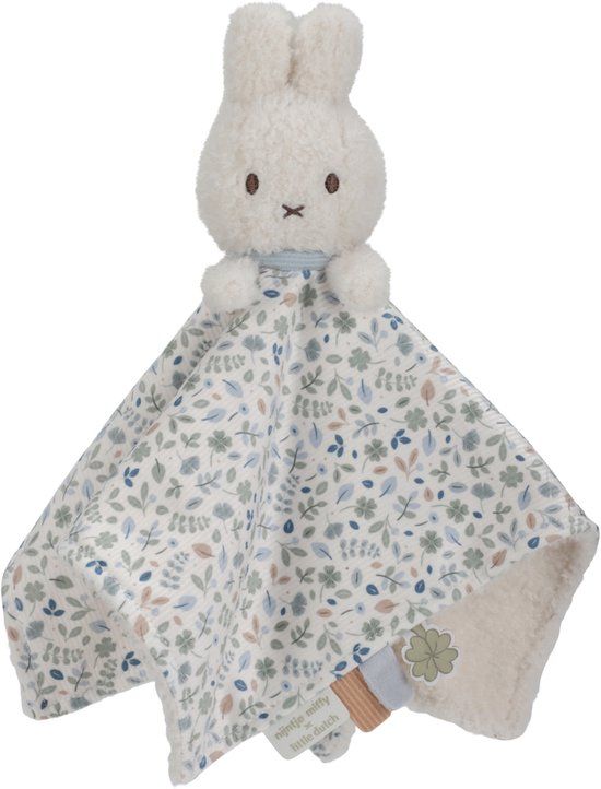 Tiamo Nijntje x Little Dutch Knuffeldoekje Lucky Leaves Blauw