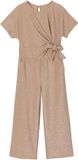 Vertbaudet Kerst jumpsuit voor meisjes met strik roze (poederkleur)