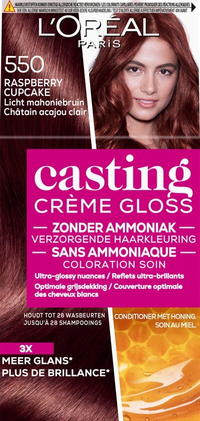 L'Oréal Casting Crème Gloss 550 - Licht mahoniebruin - Haarverf bruin