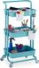 Merkloos / Sans marque Relaxdays opbergtrolley wielen - 3 laags - 2 remmen - serveerwagen - rolwagen