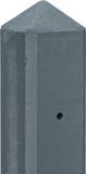 Merkloos Berton Beton paal gecoat, diamantkop, grijs, verticaal, 220 cm x 10 cm