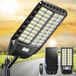 Lampadaire solaire, 8000W, IP66, avec télécommande et détecteur de mouvement