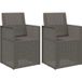 Maison Exclusive Chaise de salle à manger 2 pc Gris clair PP