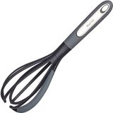 Chef Aid garde met nylon kop en geïntegreerde siliconen schraper, ideaal om te kloppen en te mixen in de pan zonder krassen, comfortabele handgreep, BPA-vrij en vaatwasserbestendig