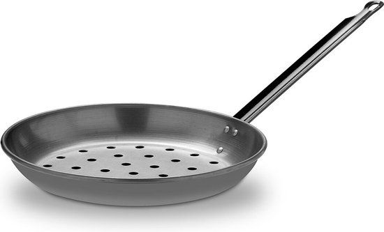 Vaello Pan Om Kastanjes Te Roosteren - Gepolijst Staal - Ø 28 cm