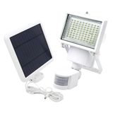 Lumisky Set van 2 witte zonnelampen, krachtige verlichting, zonnepaneel, led, wit, COOPER WIT, H22 cm, met draaibare bewegingsmelder