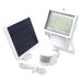 Lumisky Set van 2 witte zonnelampen, krachtige verlichting, zonnepaneel, led, wit, COOPER WIT, H22 cm, met draaibare bewegingsmelder