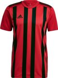 Adidas Striped 21 Shirt Korte Mouw Heren - Rood / Zwart | Maat: S