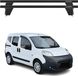 Omac Barres de toit transversales en aluminium pour Peugeot Bipper 2008-2017 – Antivol – Rainure en T – Testées City Crash – Charge max 75 kg Noir