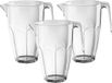 Santex Waterkarraf - 5x - 2,25 liter - onbreekbaar kunststof - schenkkan - limonadekan - bier pitcher