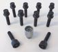 H&R Wielboutenset bolkonisch R13 M14x1.50 - Lengte 40mm - Zwart - 10 stuks